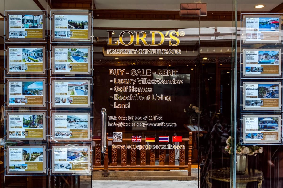 Front door of the Lord's Property Consultants office