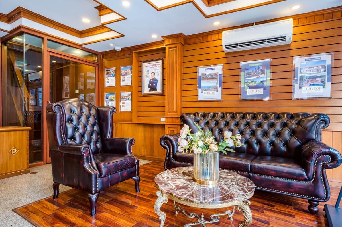 Lounge inside the Lord's Property Consultants office