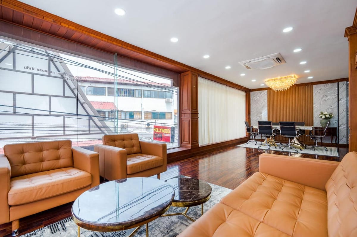Second floor meeting room at the Lord's Property Consultants office, with the conference table