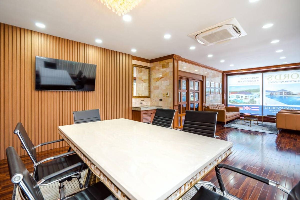 Meeting table at the Lord's Property Consultants office