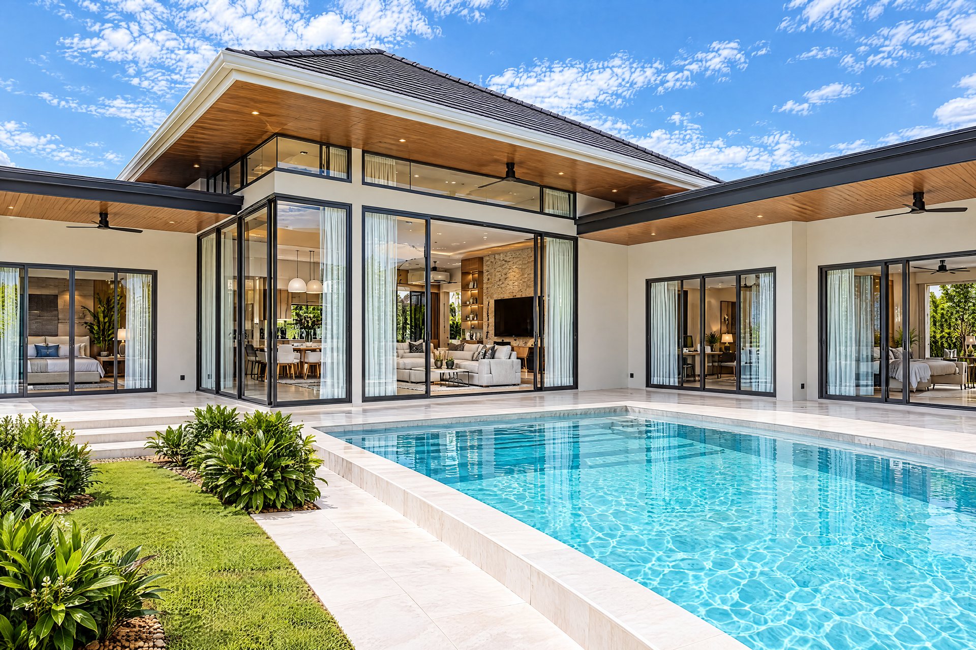Pool villa courtyard in Hua Hin