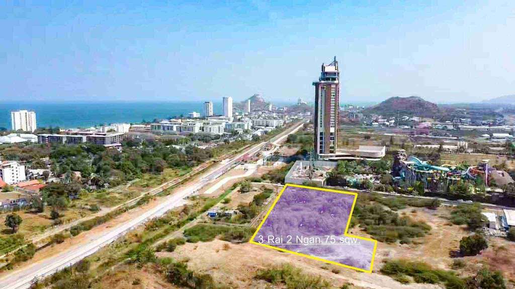 Over 3 Rai Land For Sale – By Vana Nava Water Park - Hua Hin, Thailand