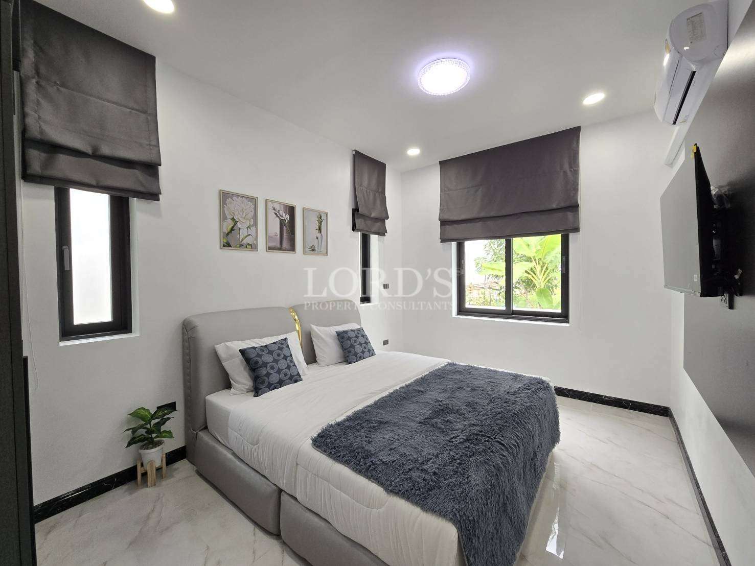 Gym area with modern equipment