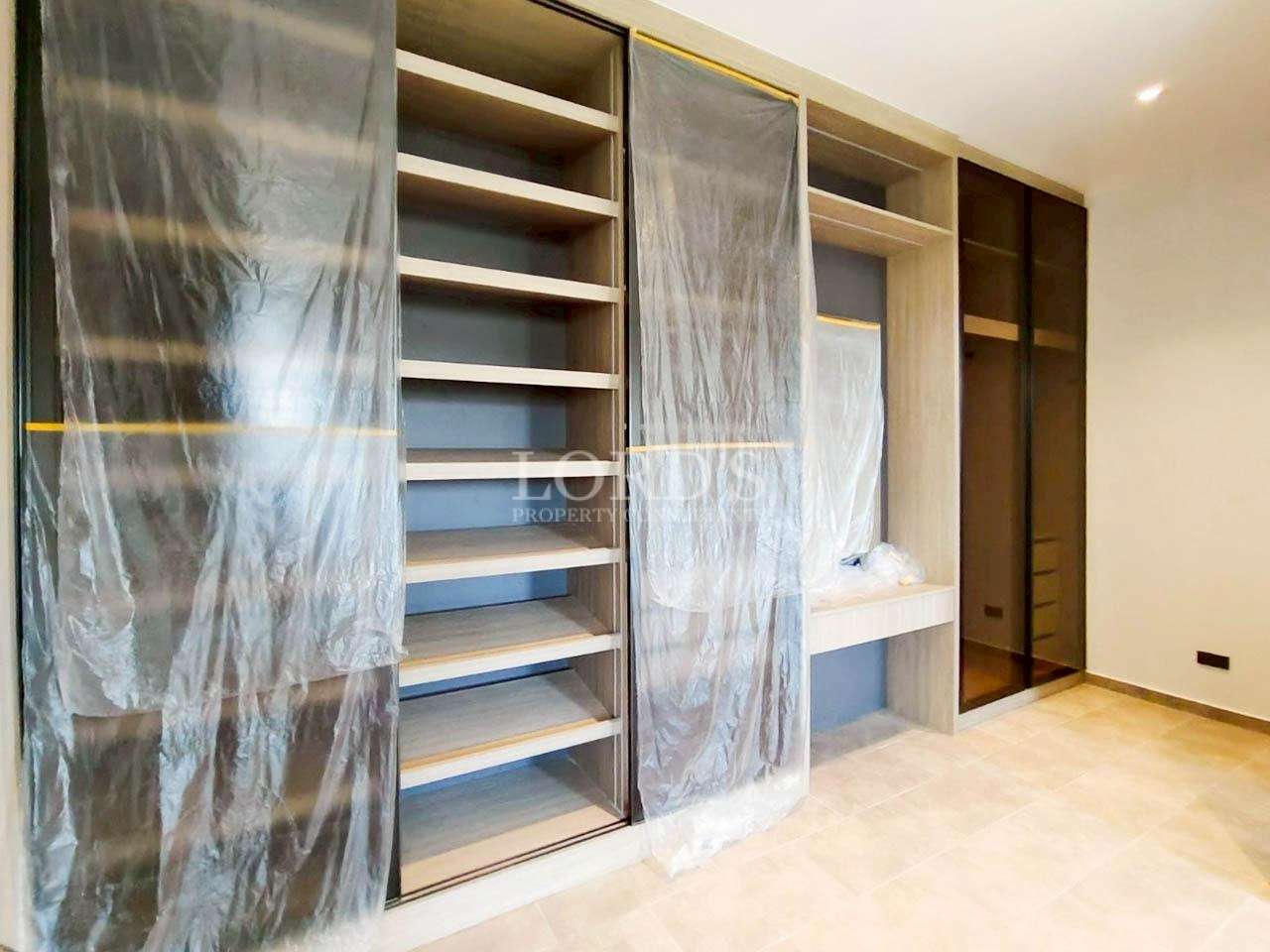Modern wardrobe storage area
