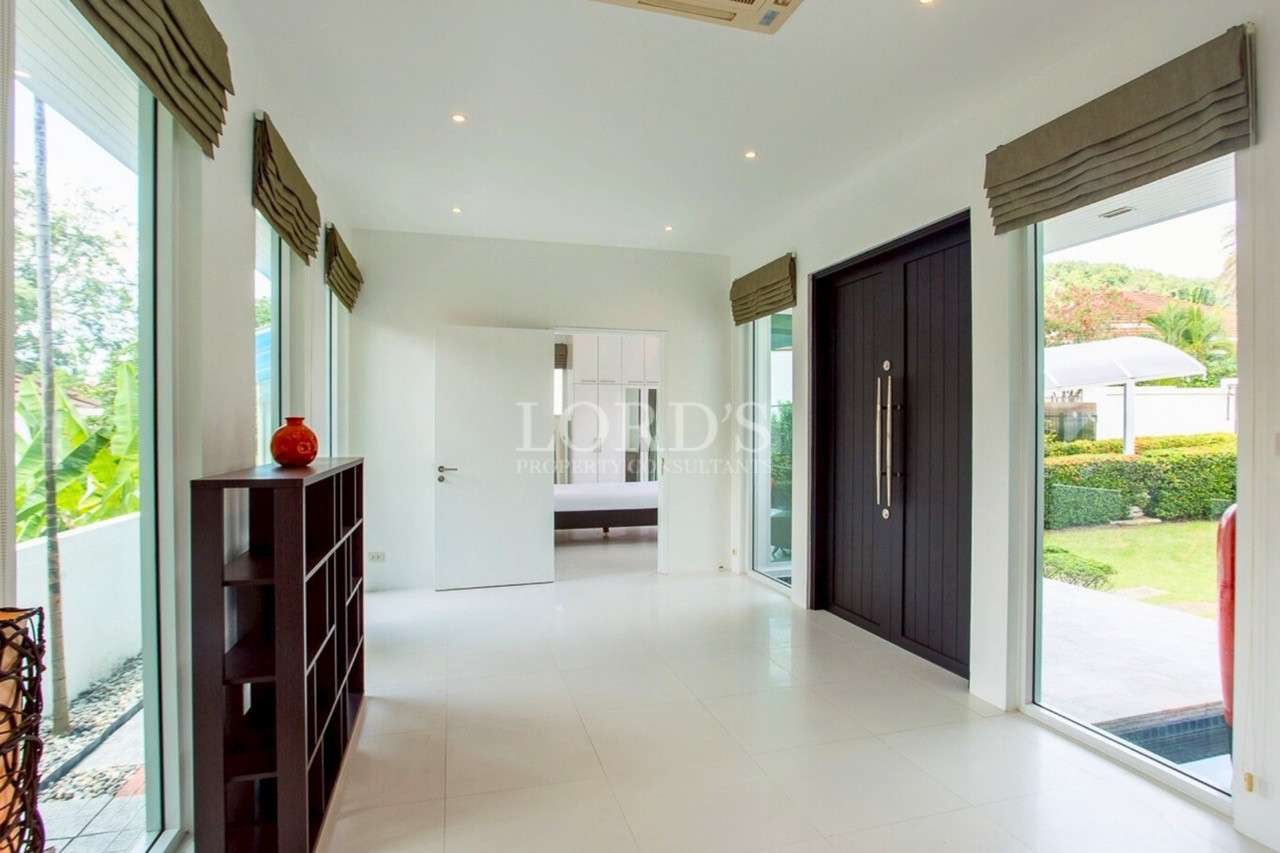 Modern, bright entrance hall interior