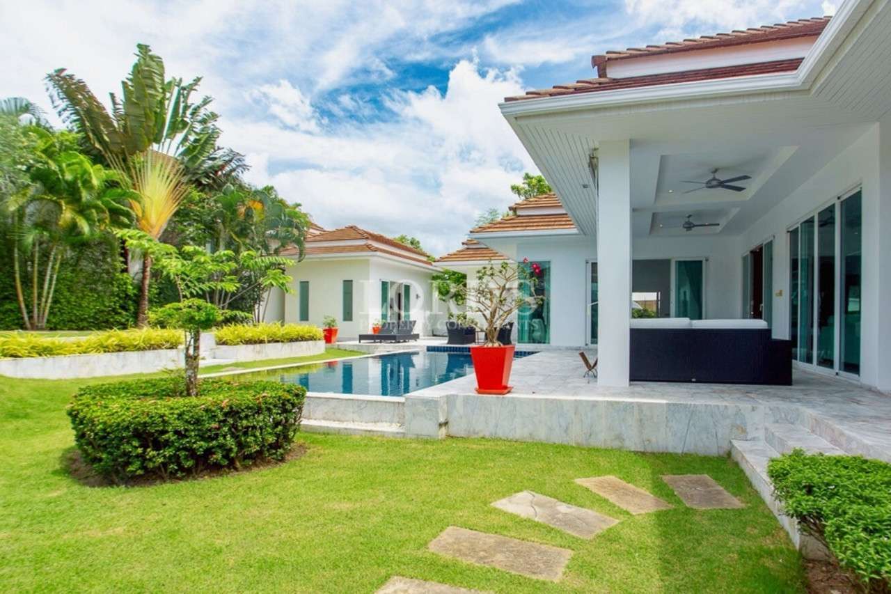 Modern villa with pool and garden