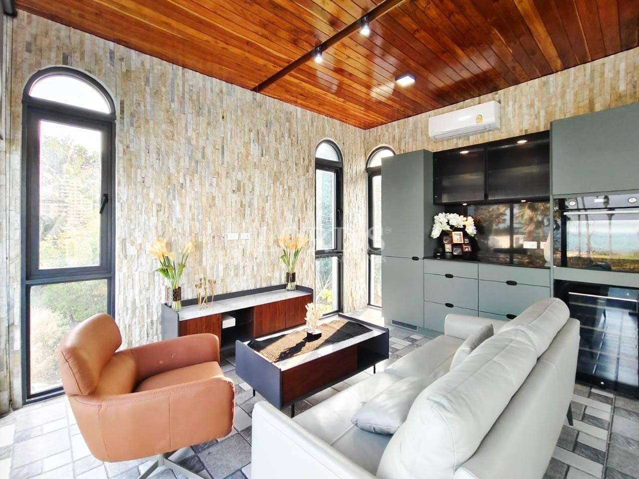 Luxury lounge with sofa and decor