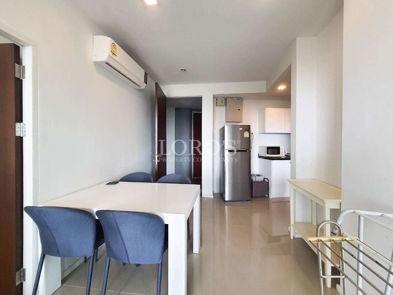 Living area with sofa and open layout