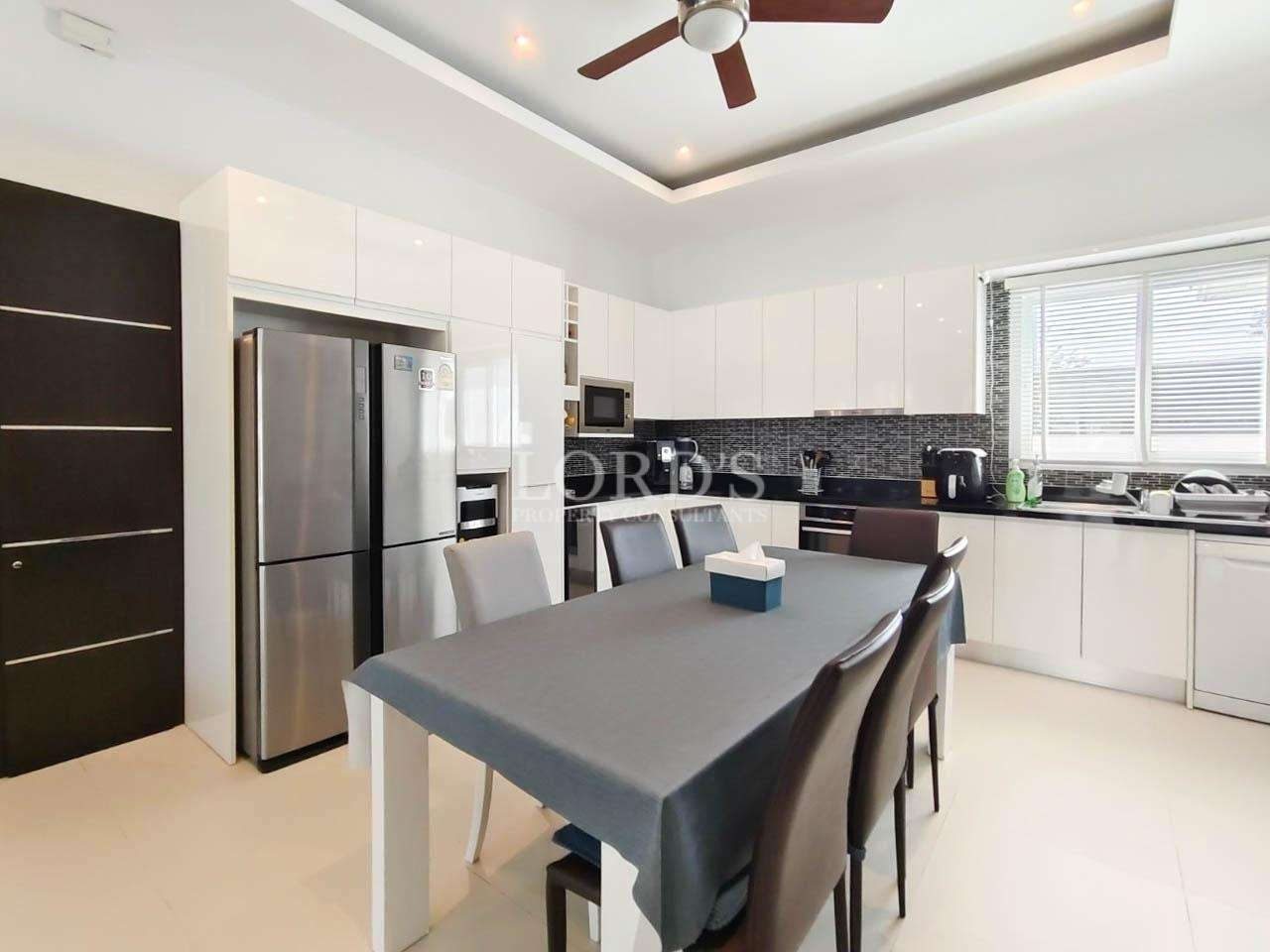 Dining area connected to kitchen