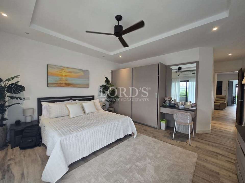 Modern bedroom with natural light