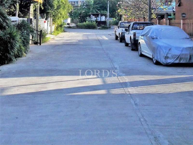 Townhouse street in housing development