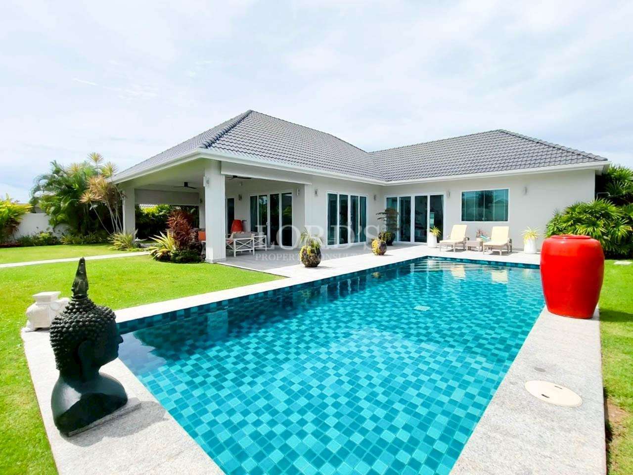 Modern villa with pool and garden