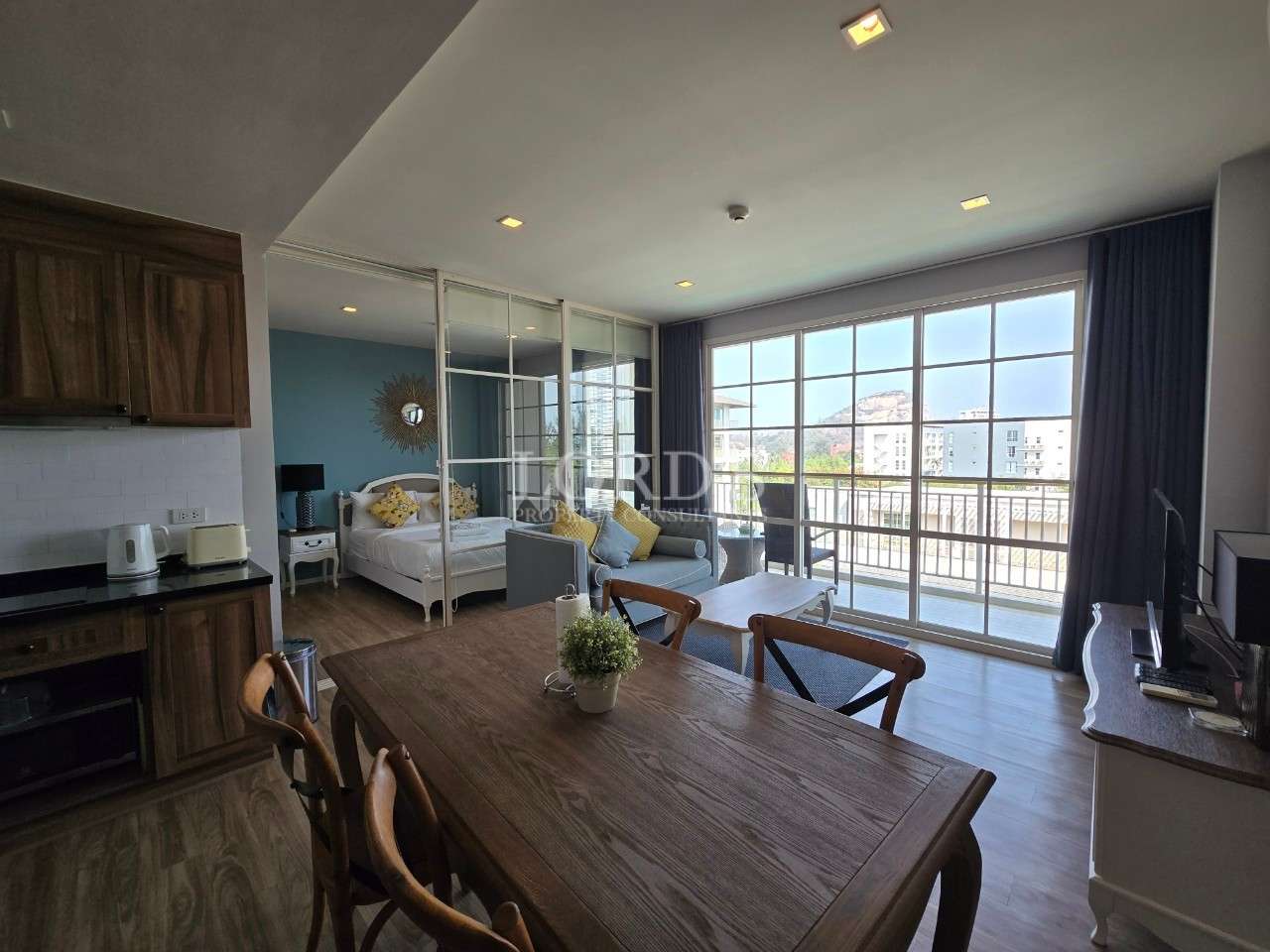 Modern apartment with bright interior