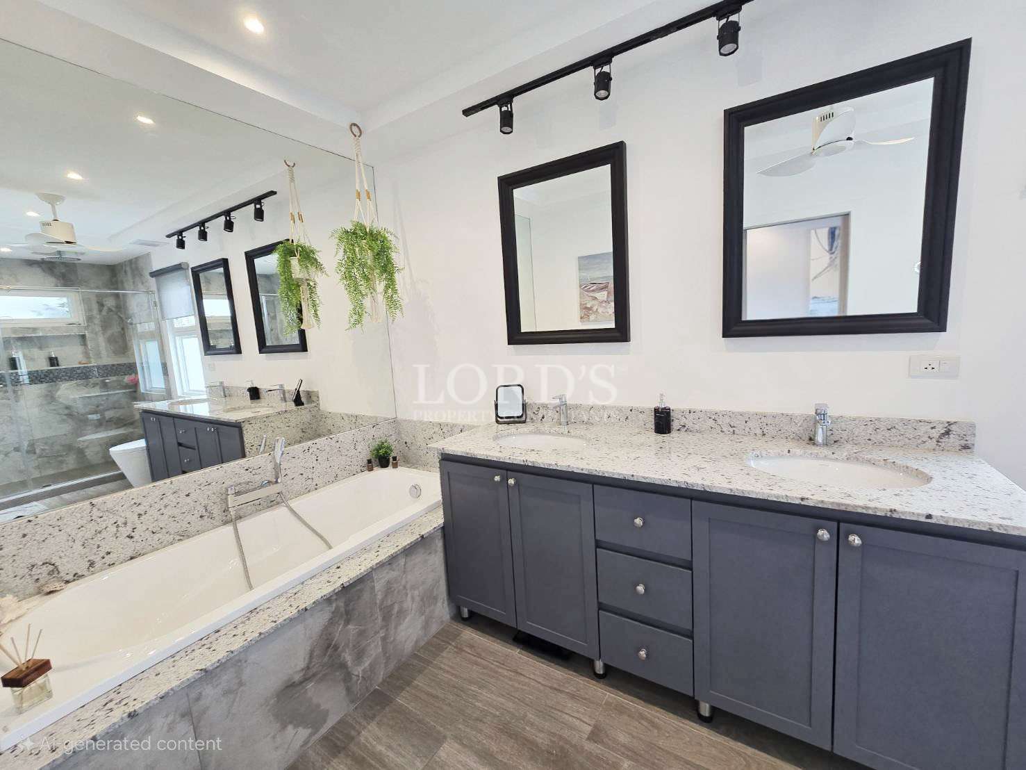 Modern bathroom with elegant fixtures
