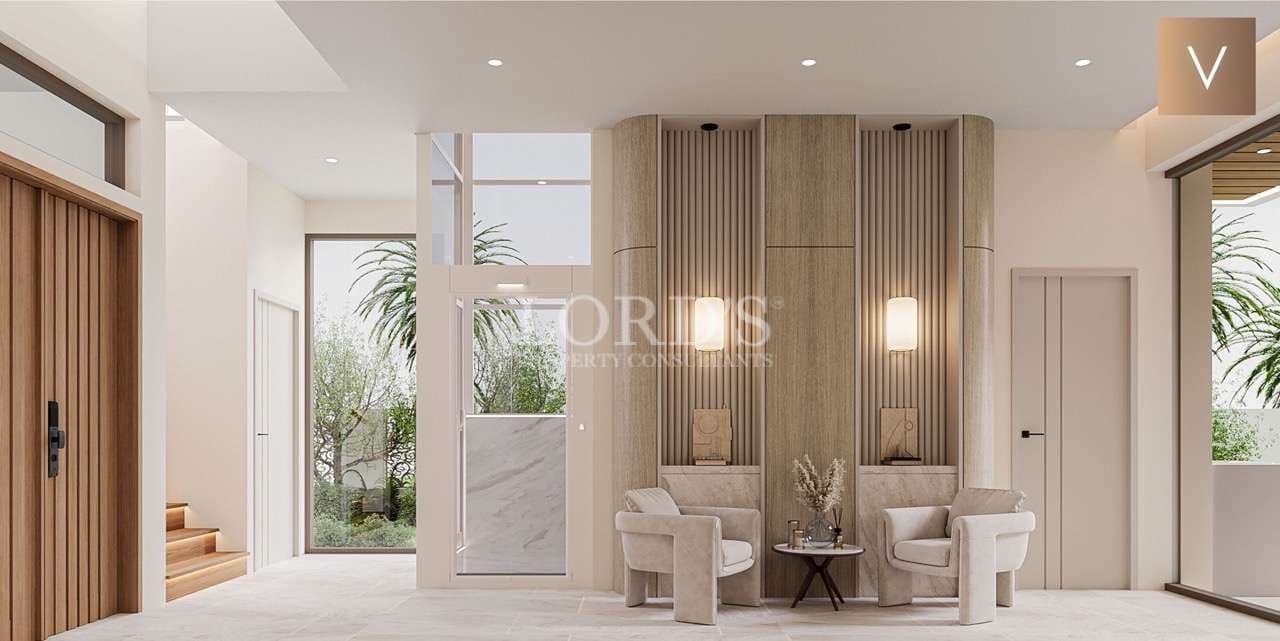 Modern interior with elegant seating.