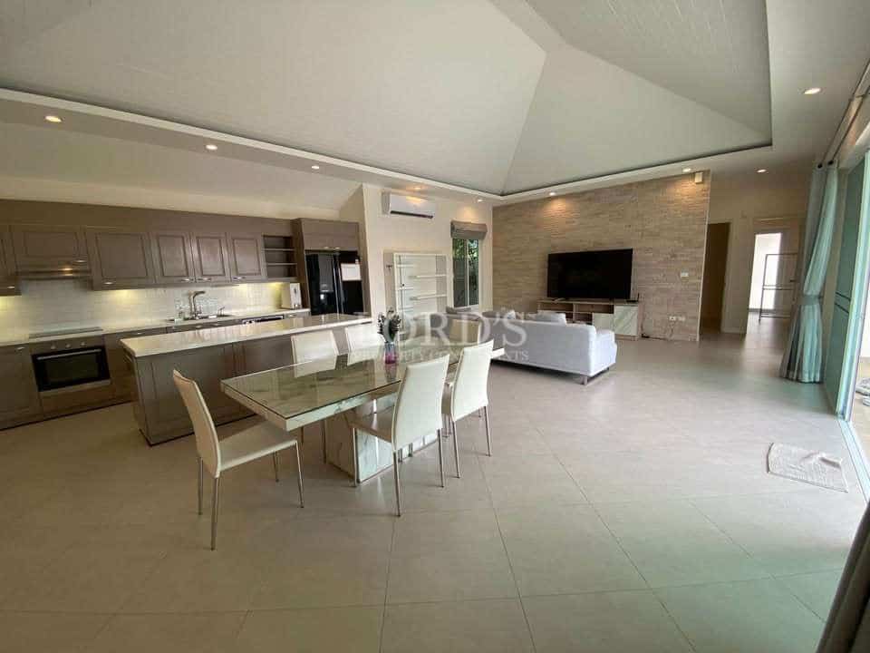 Modern kitchen and dining area