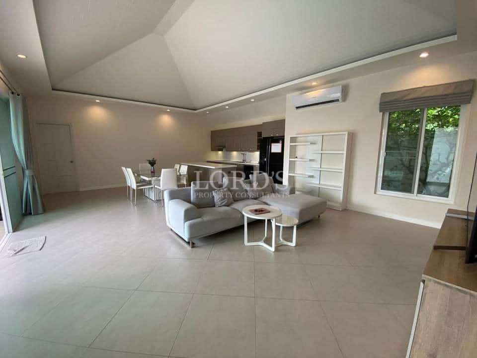 Spacious modern living room interior