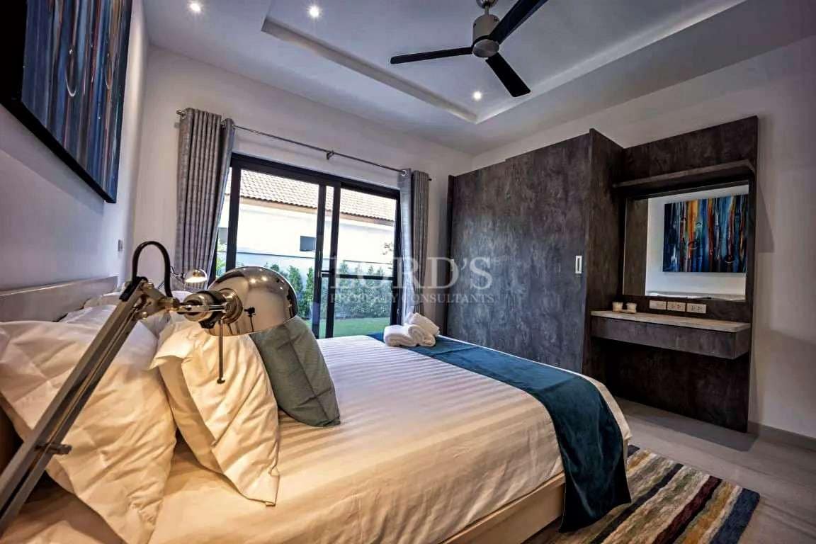 Modern bedroom with stylish decor