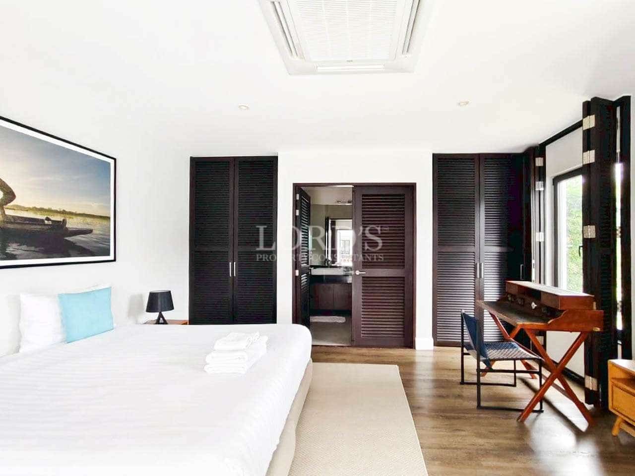 Modern bedroom with minimalist decor