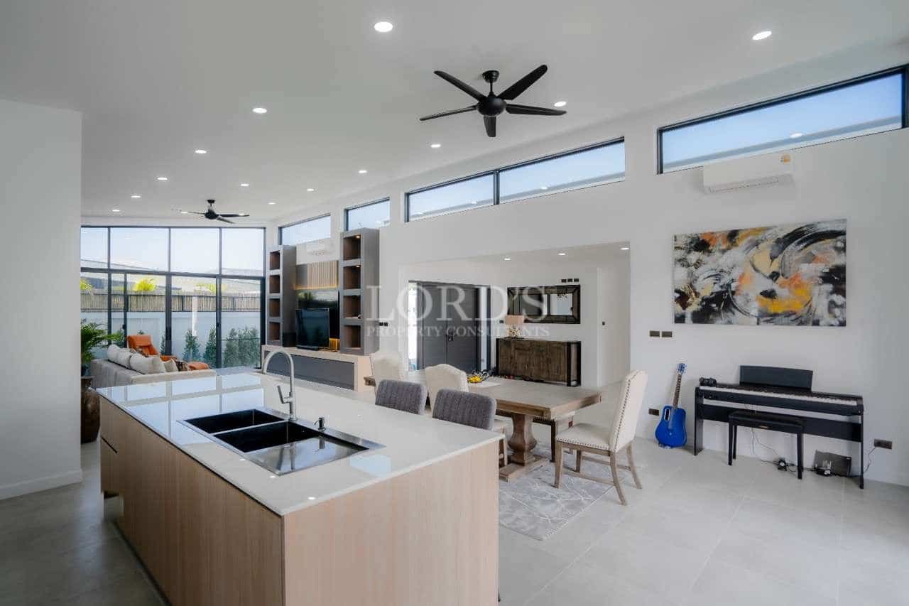 Modern open-concept living space interior