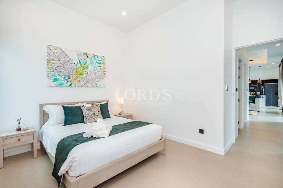 Modern bedroom with light decor