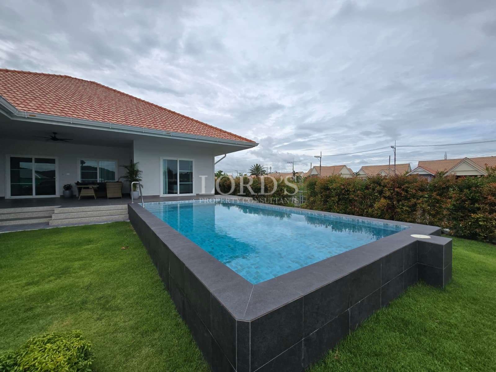 Modern house with swimming pool