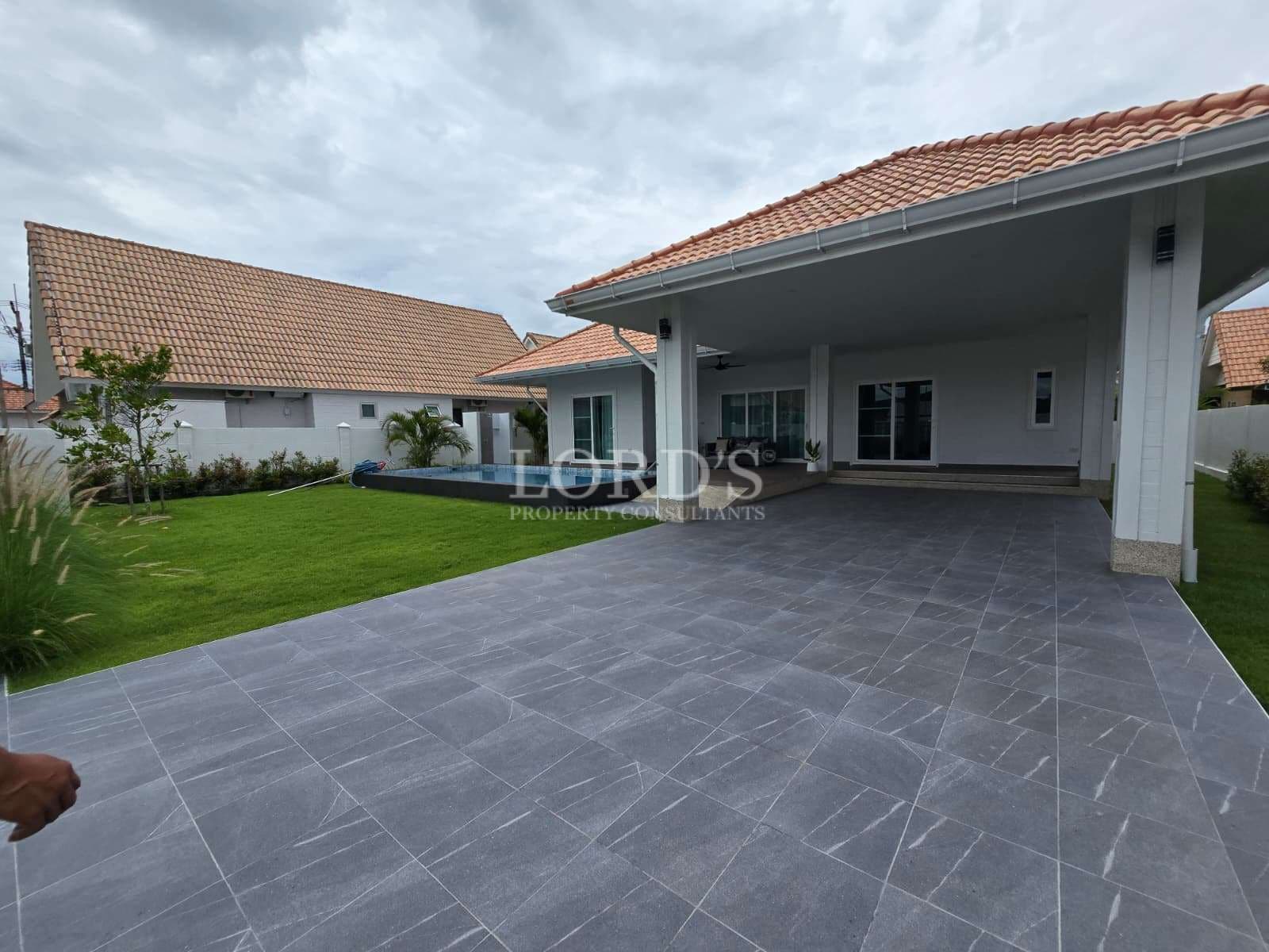 Modern house with spacious outdoor area