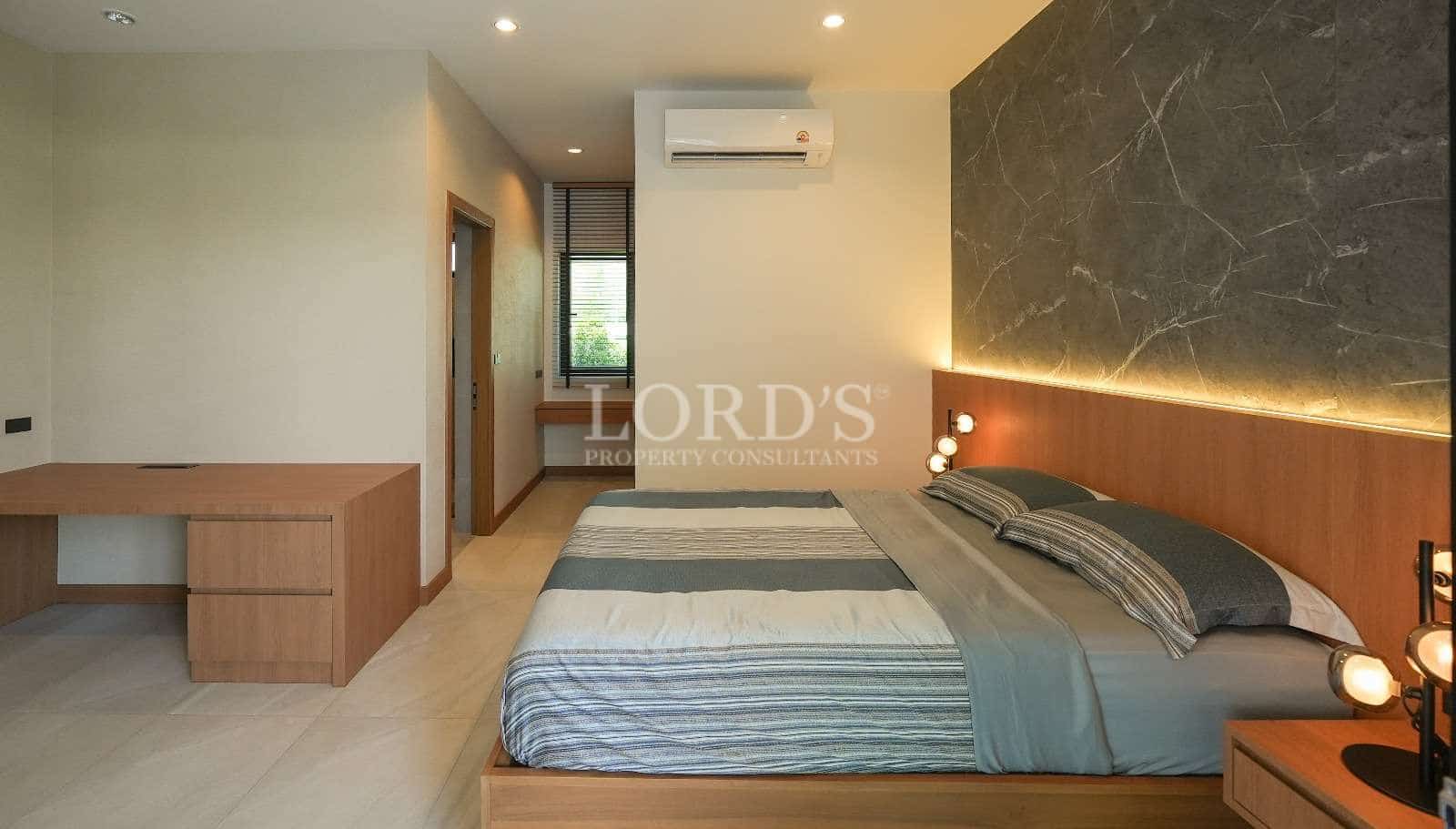 Modern bedroom with minimalist design