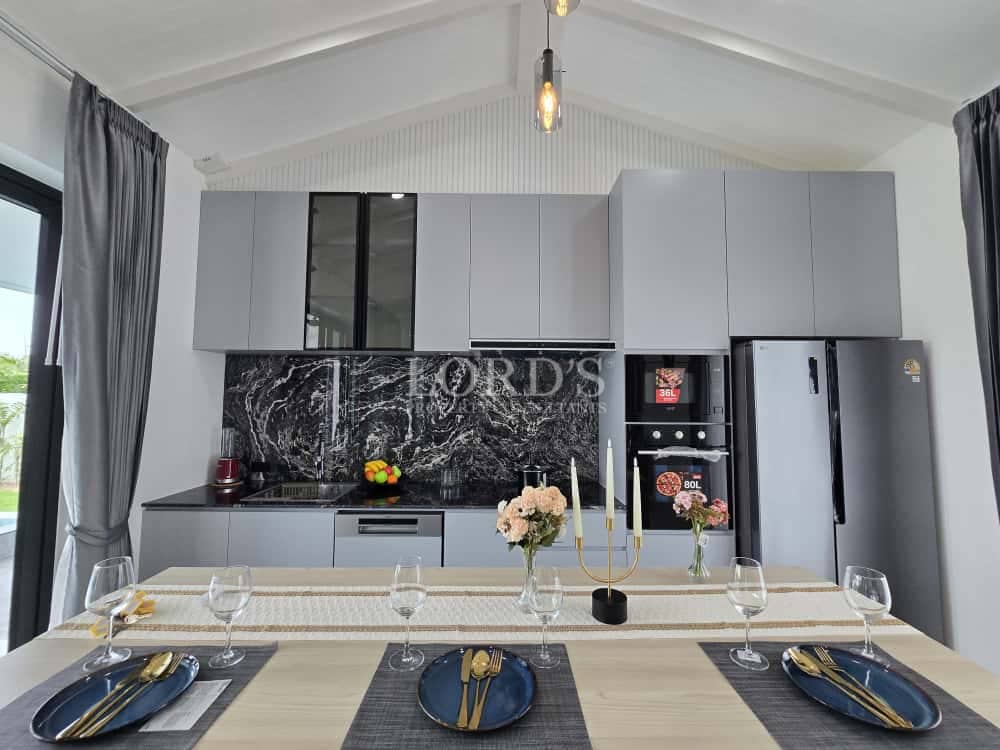 Modern kitchen with elegant decor