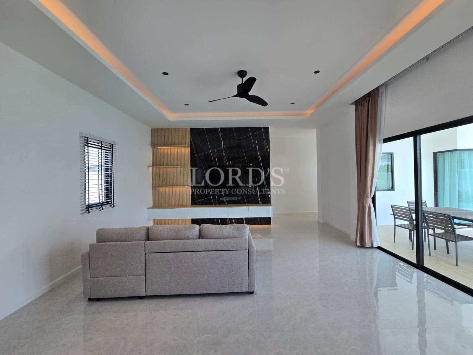 Modern living room with minimalist design