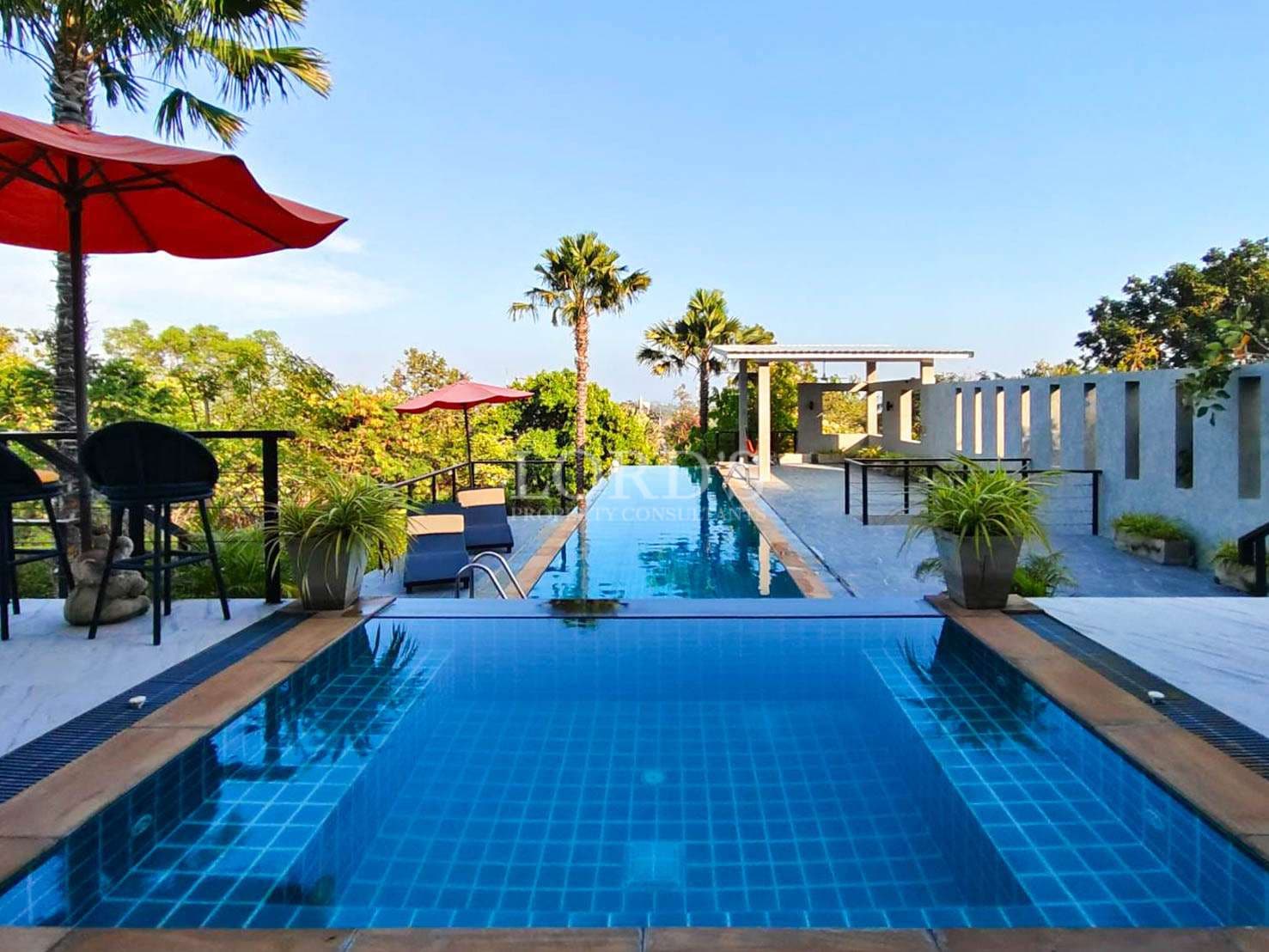 Luxury pool with scenic view