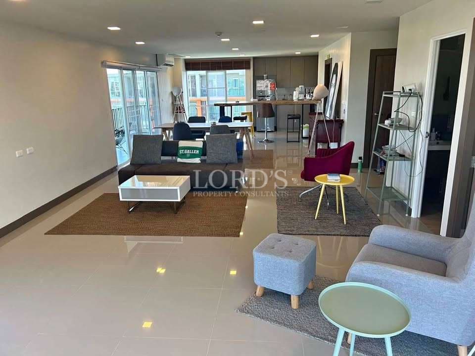 Modern living room with furniture