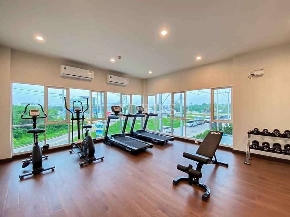 Modern gym with exercise equipment