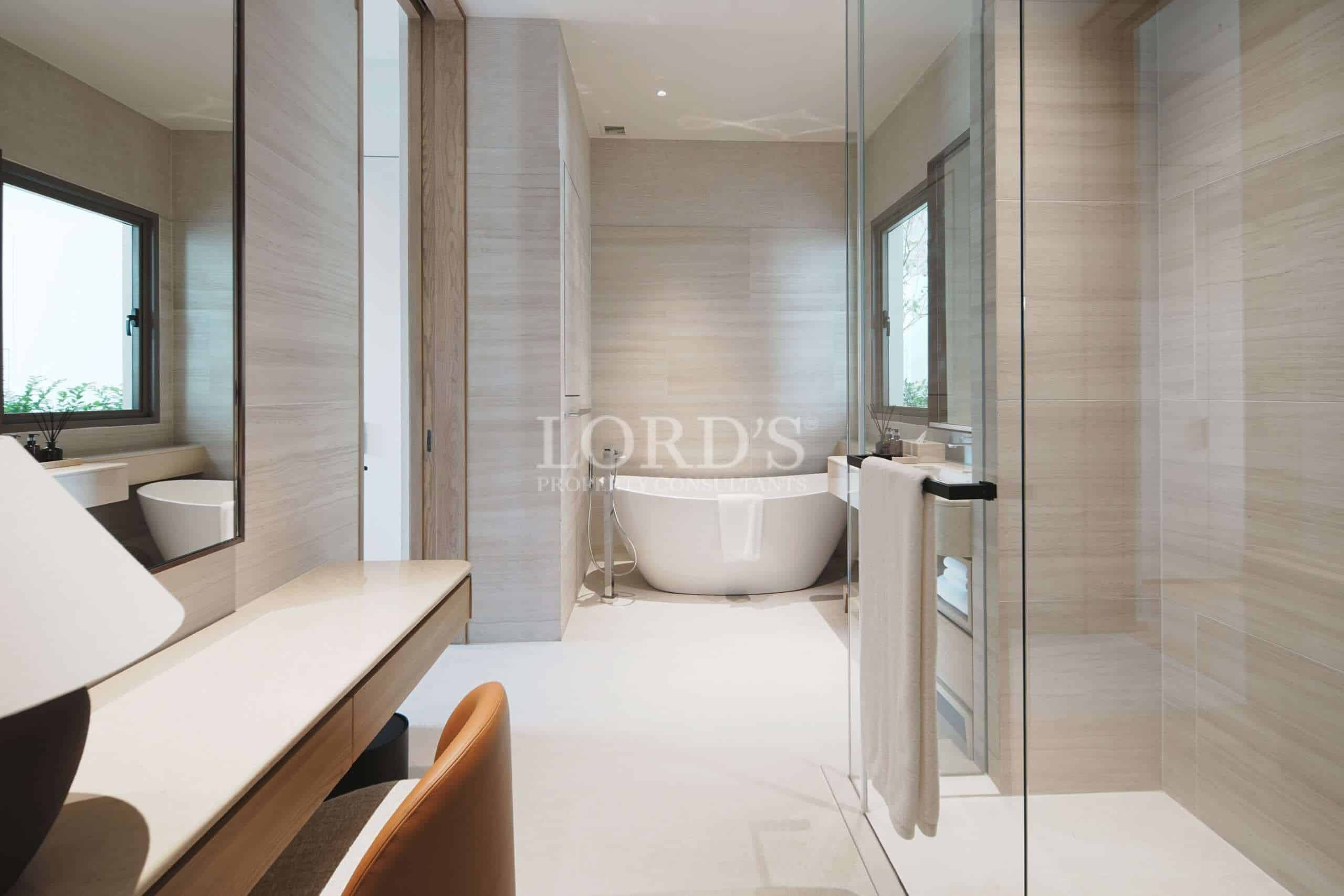 Modern bathroom with elegant design.