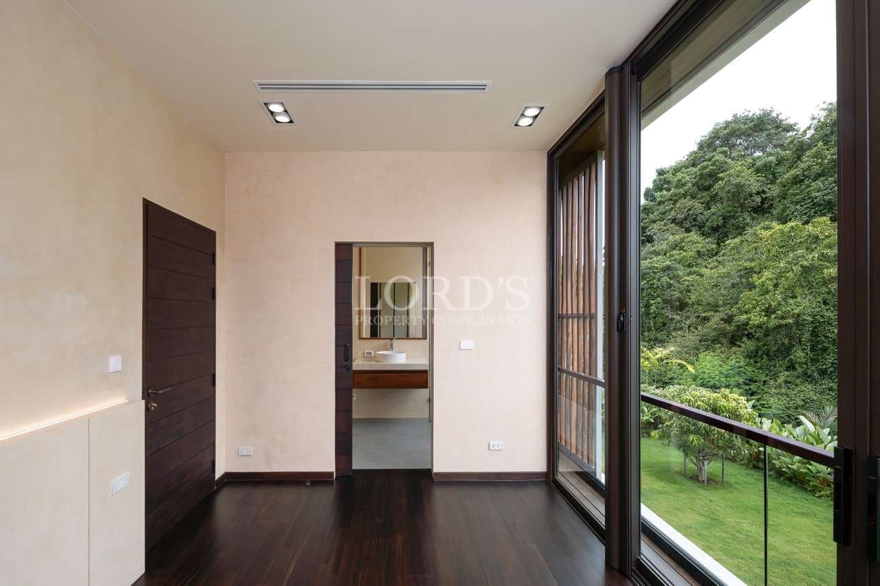 Modern room with large windows