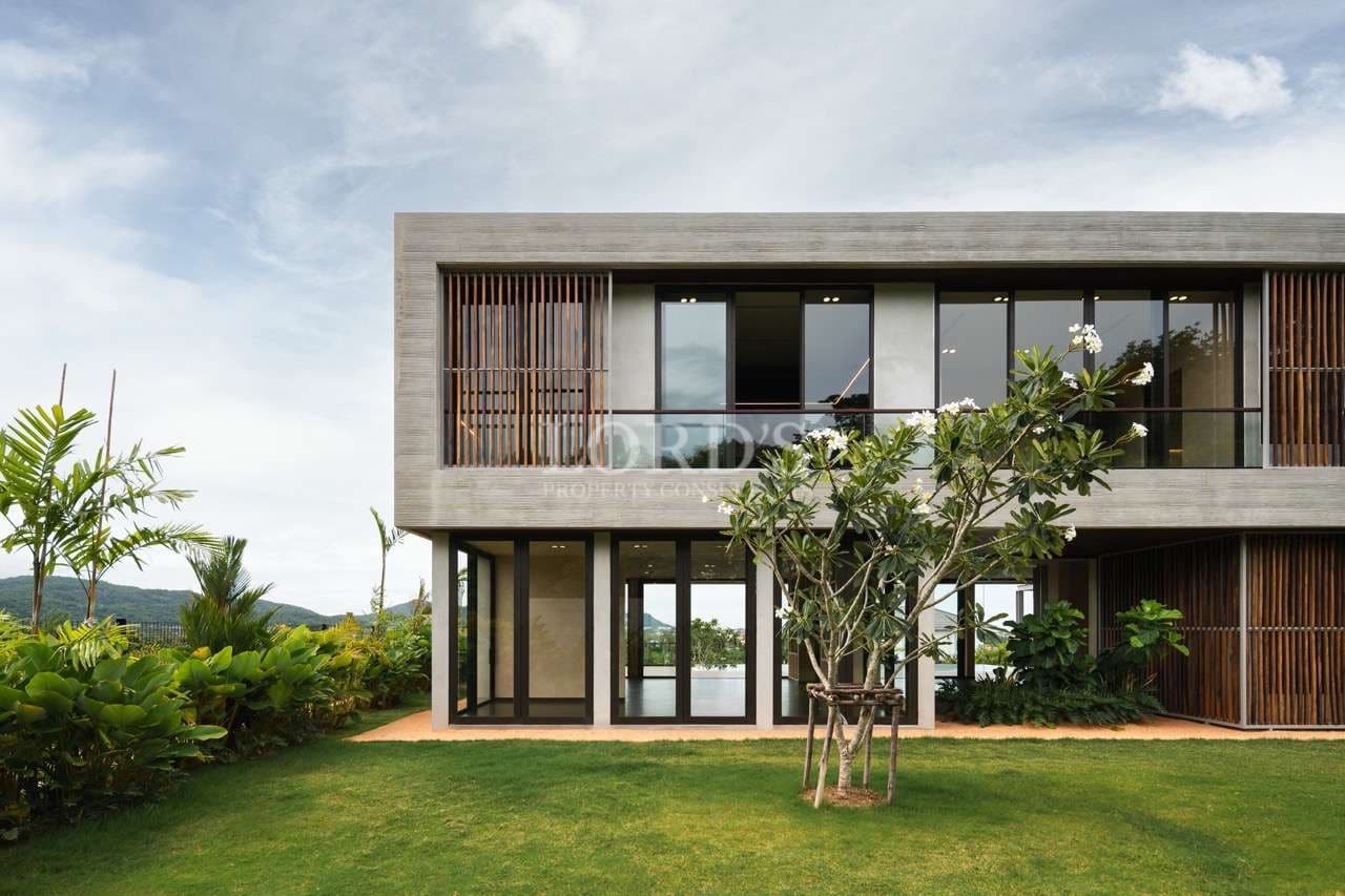 Modern house with lush greenery