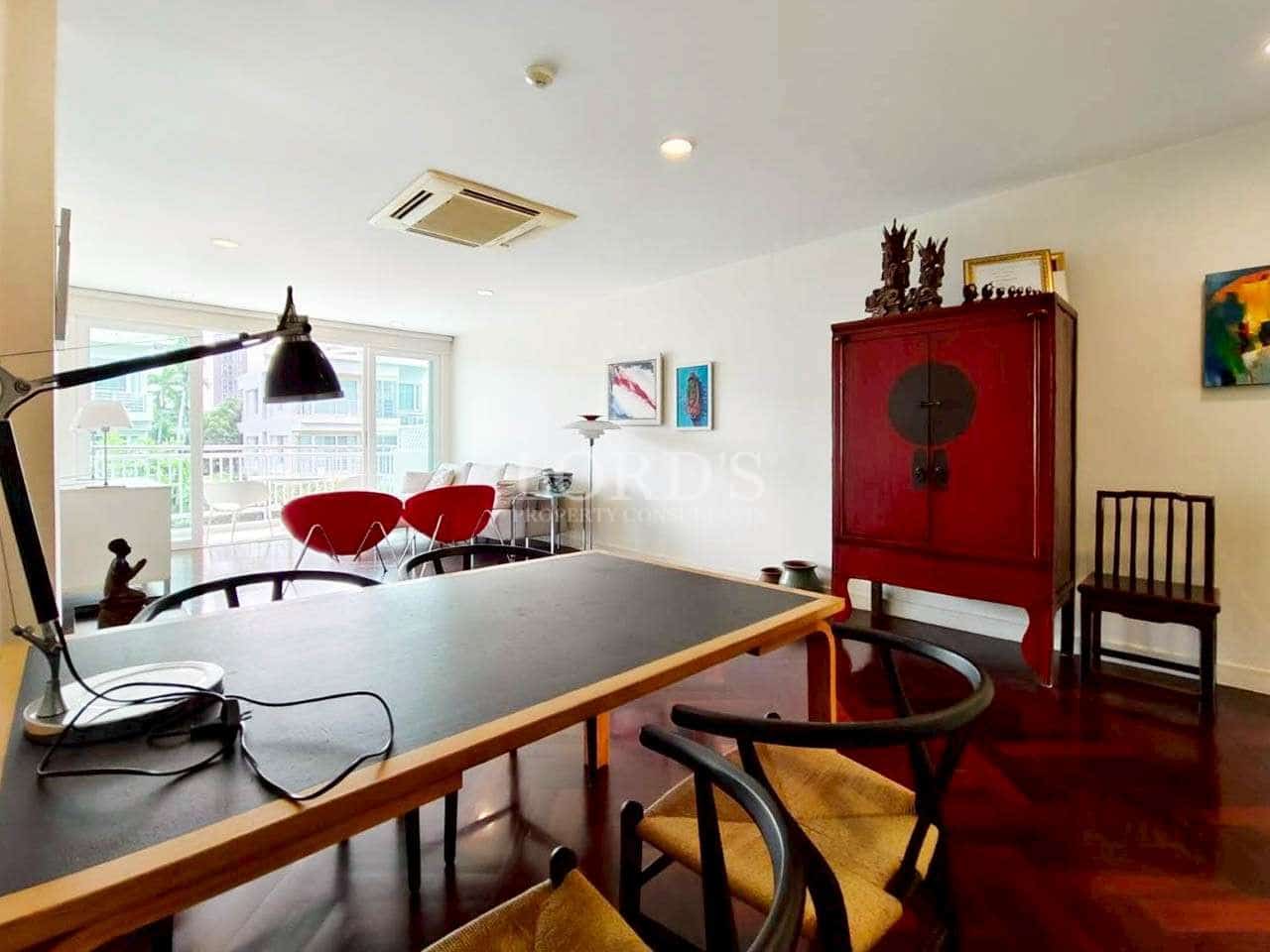 Modern living space with artistic decor