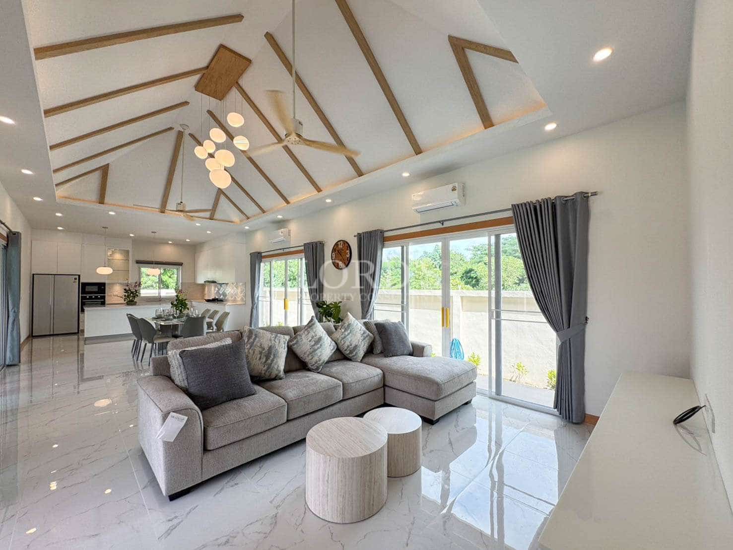 Modern living room with elegant decor