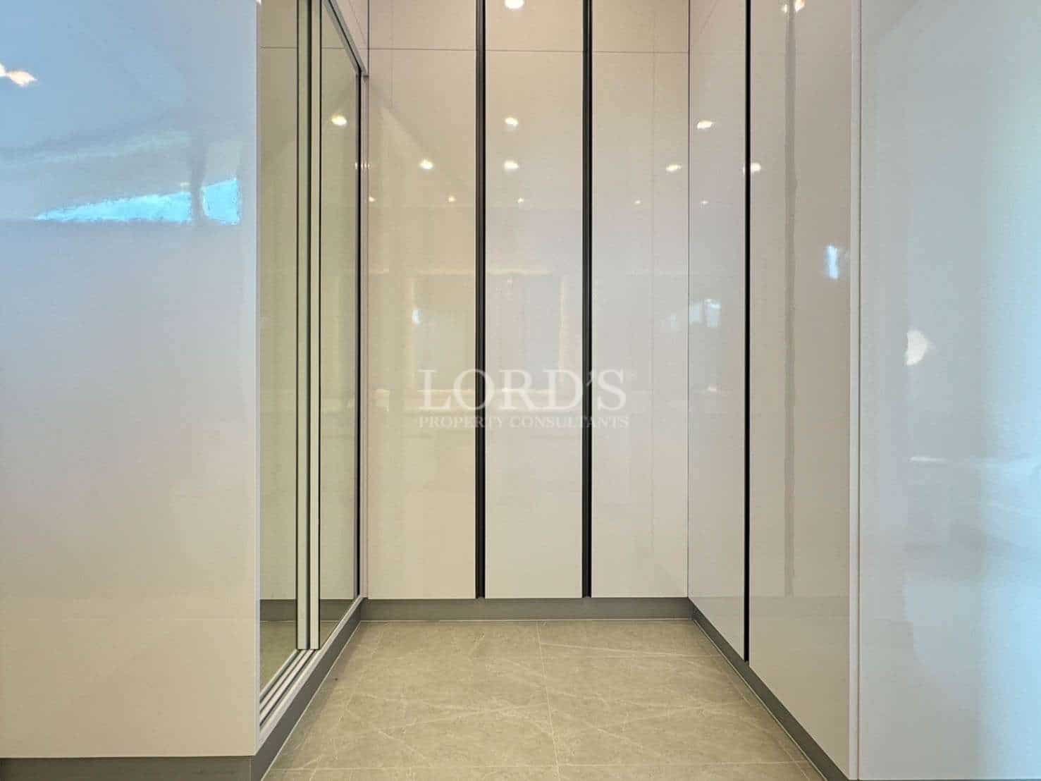 Modern, minimalist closet interior design