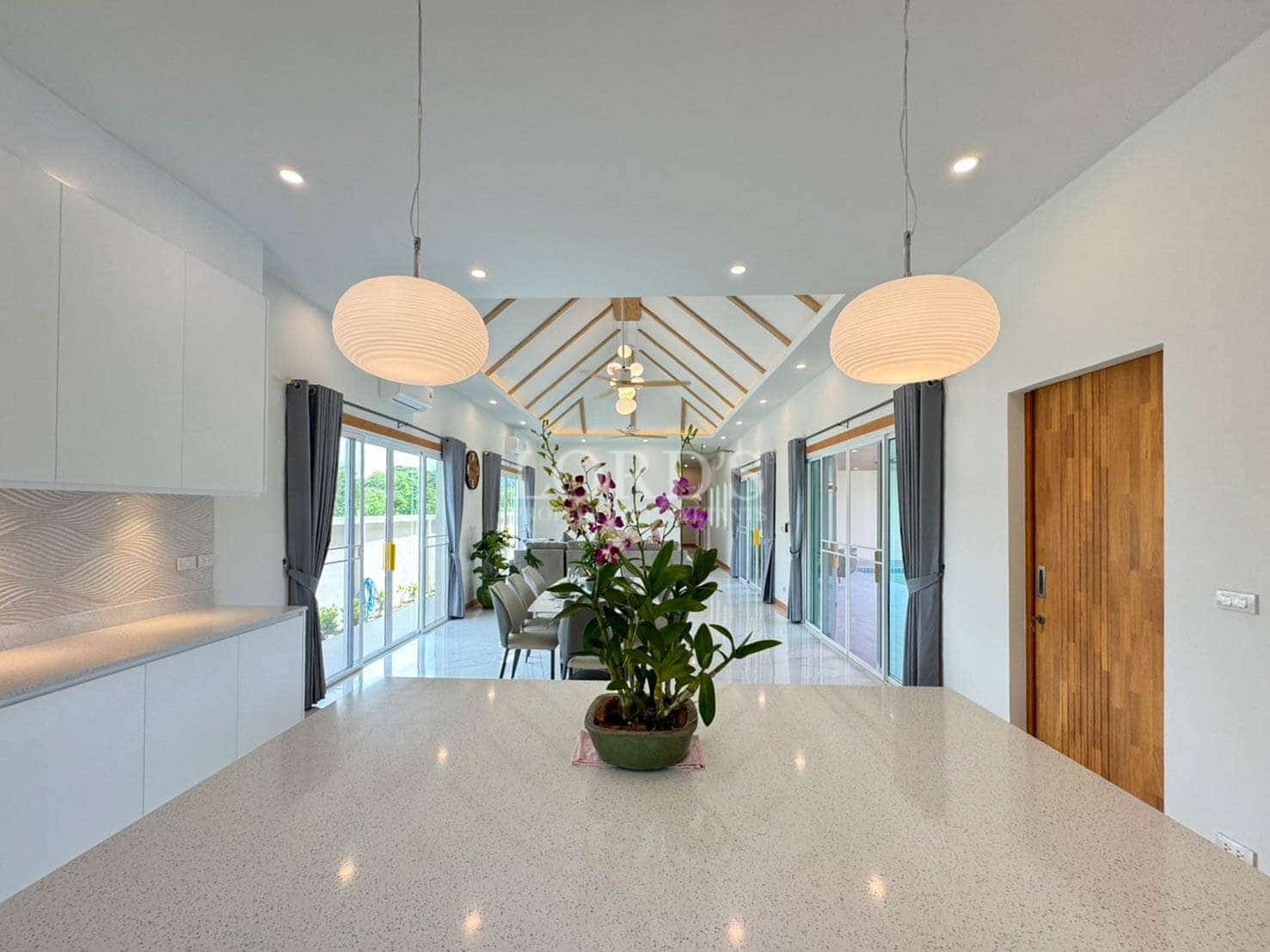 Modern kitchen with elegant decor