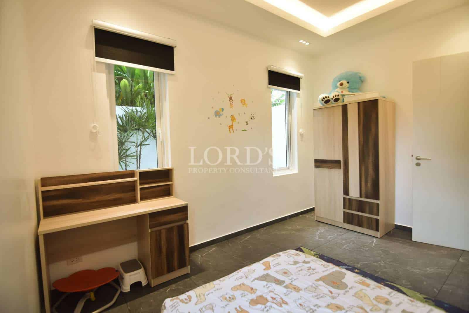 Modern bedroom with minimalist decor