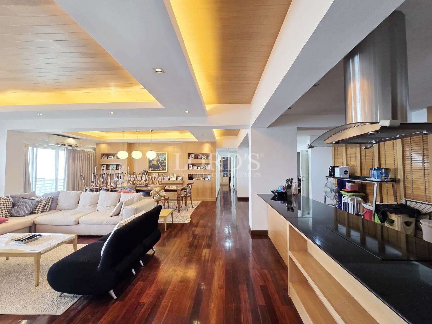 Modern open-plan living space interior