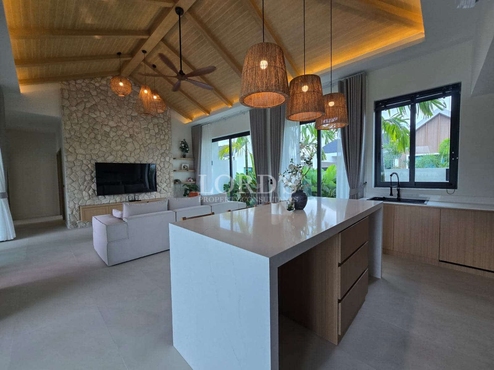 Modern kitchen with elegant decor