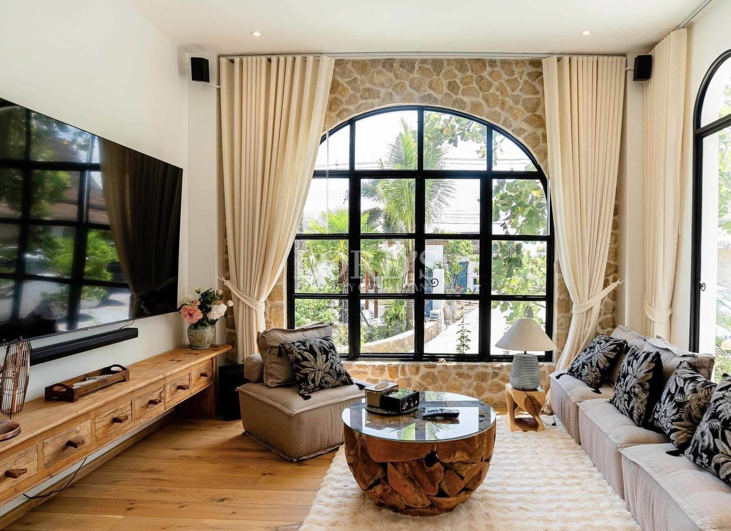 Modern bathroom with natural light