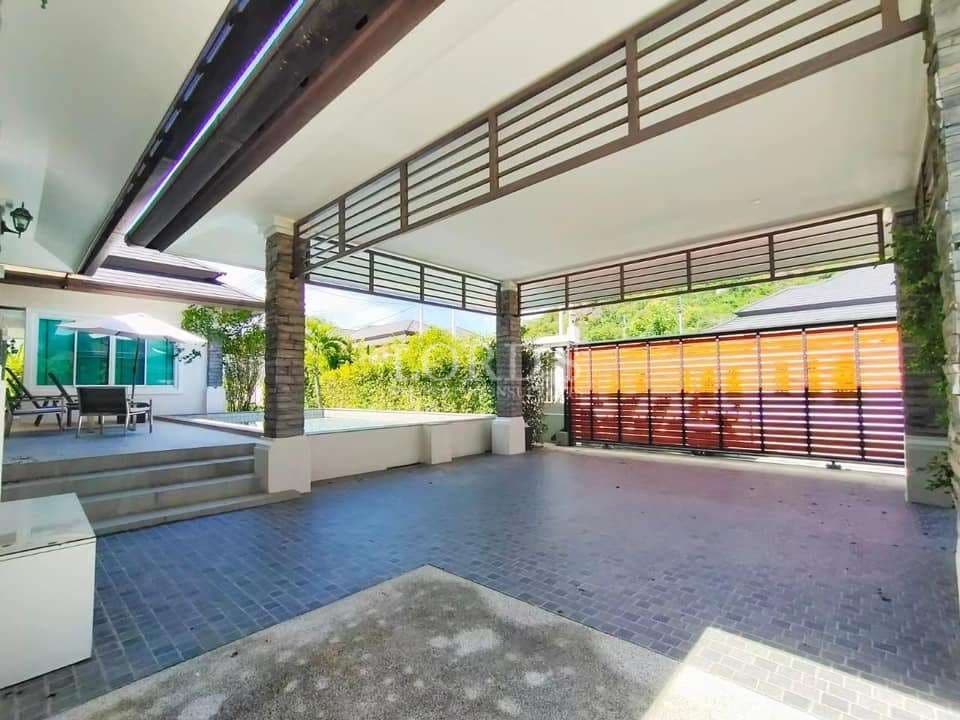 Spacious outdoor area with modern design