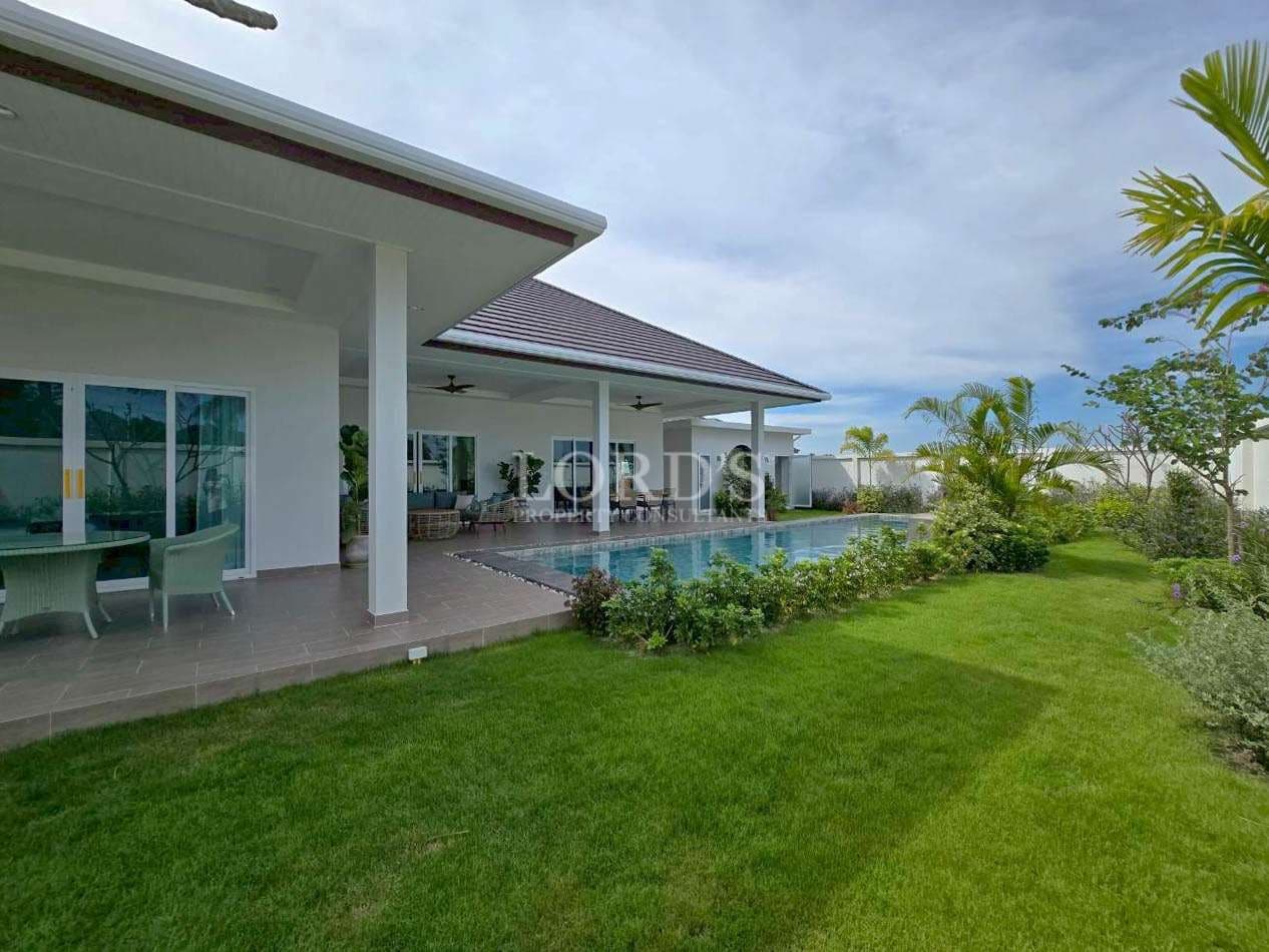 Modern house with pool and garden