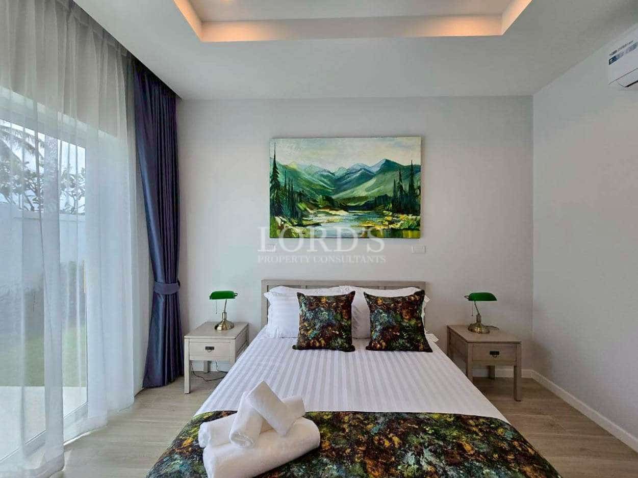 Modern bedroom with natural light