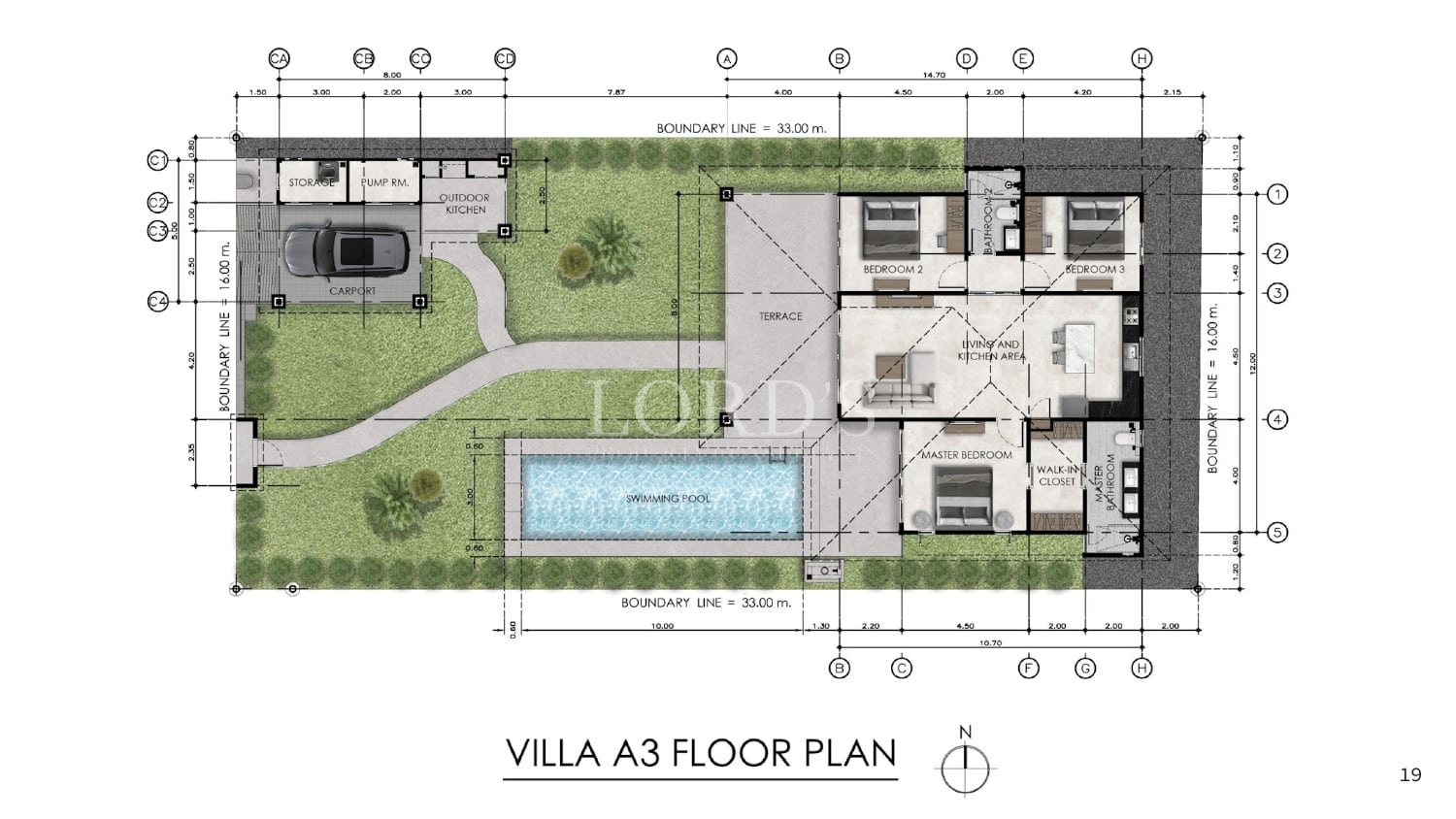 villa a3 floor plan