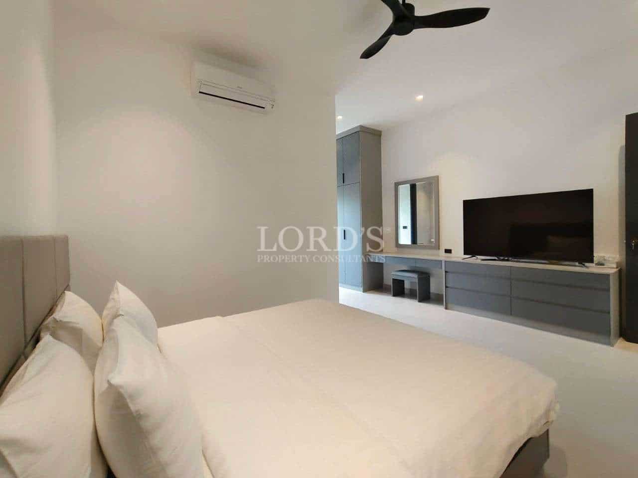 Modern bedroom with minimalist design