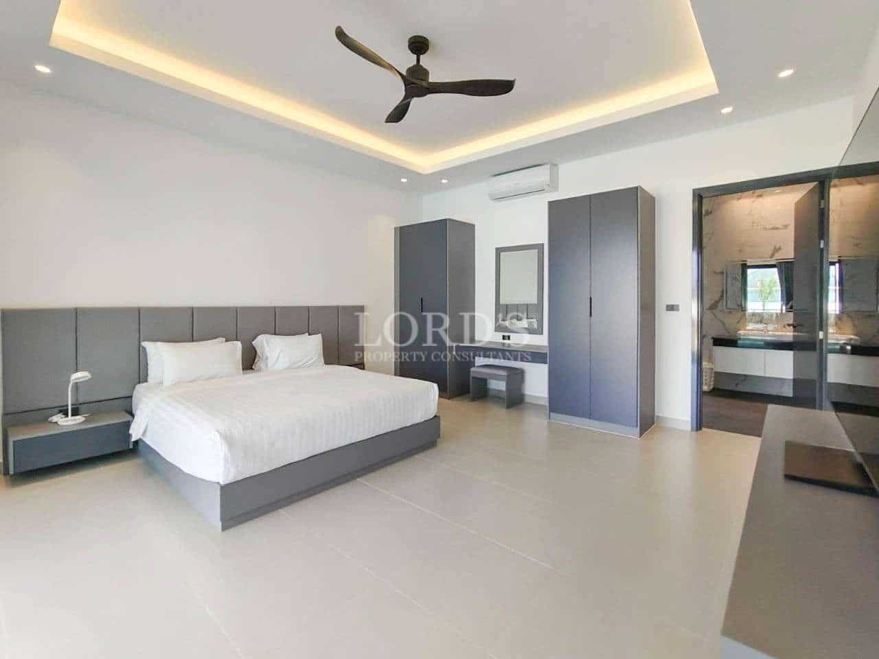 Modern bedroom with minimalist design